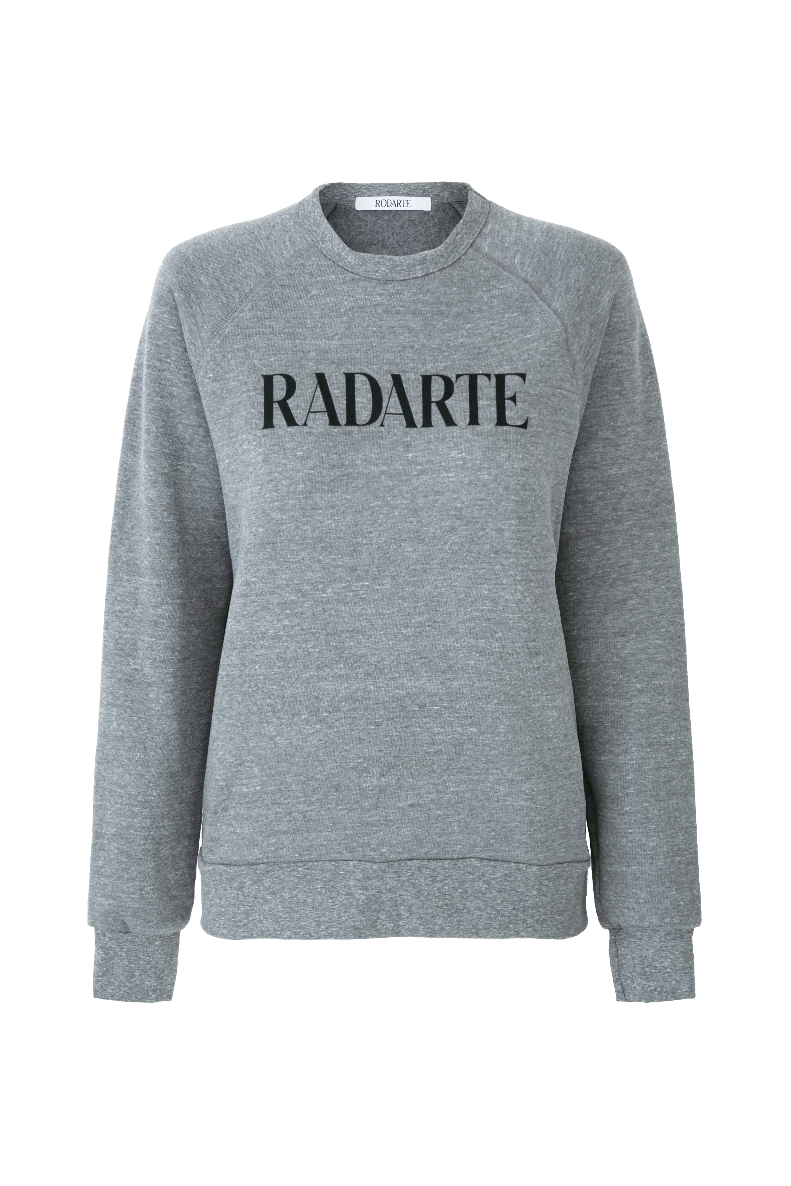 RODARTE Pink Heart Graphic Pullover Sweatshirt Crew outlet Neck Gray Size M