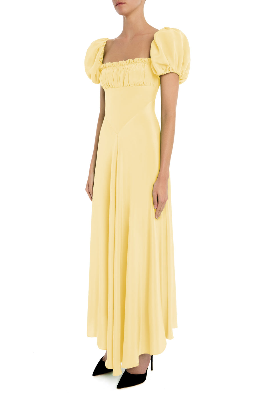 crepe dress Cape sleeves embroidered crepe evening gown – Gattinolli by Marwan main image 0