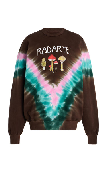Tie Dye Mushroom Print Radarte Sweatshirt – Rodarte