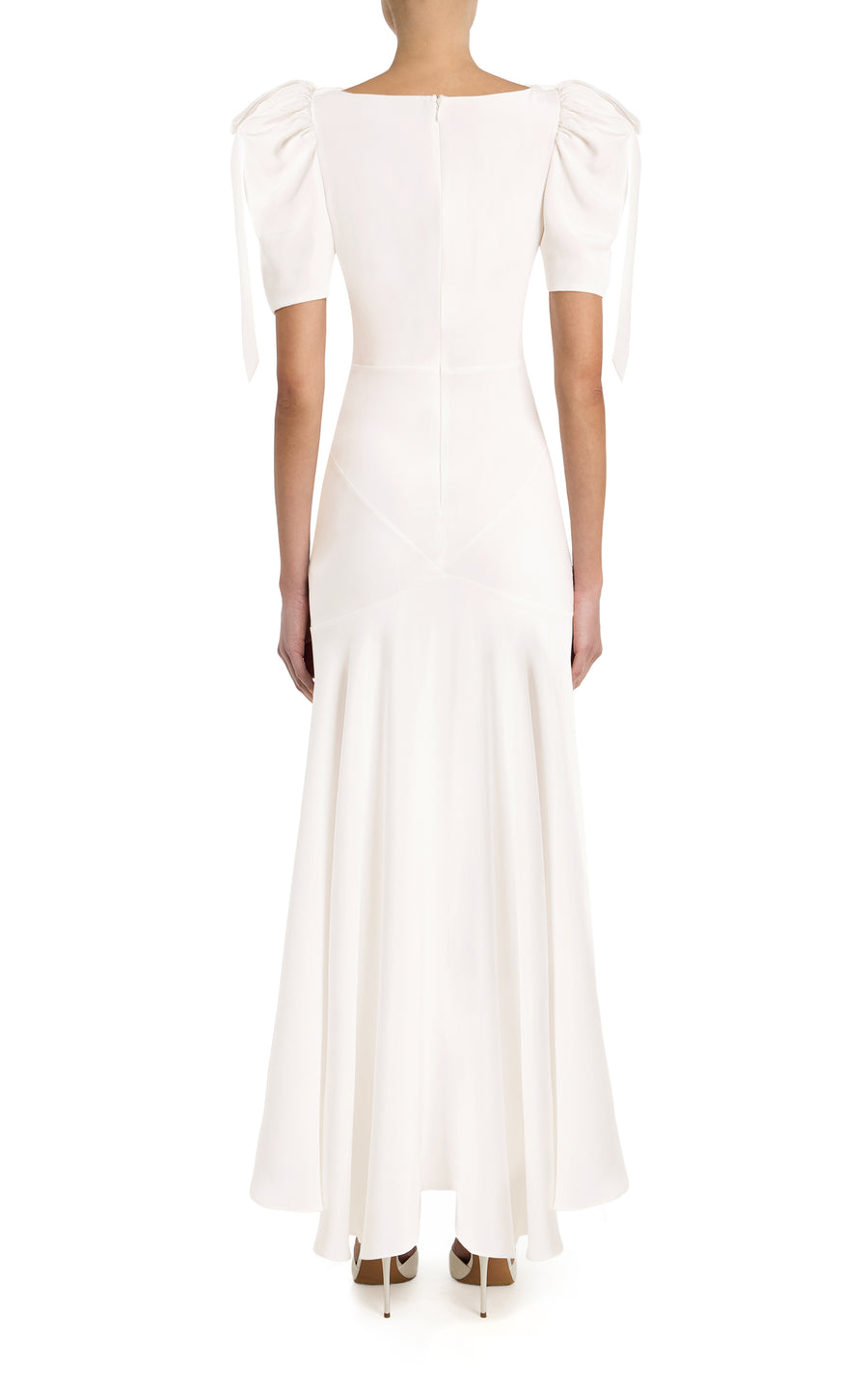 white silk crepe dress Silk Crepe, Lace