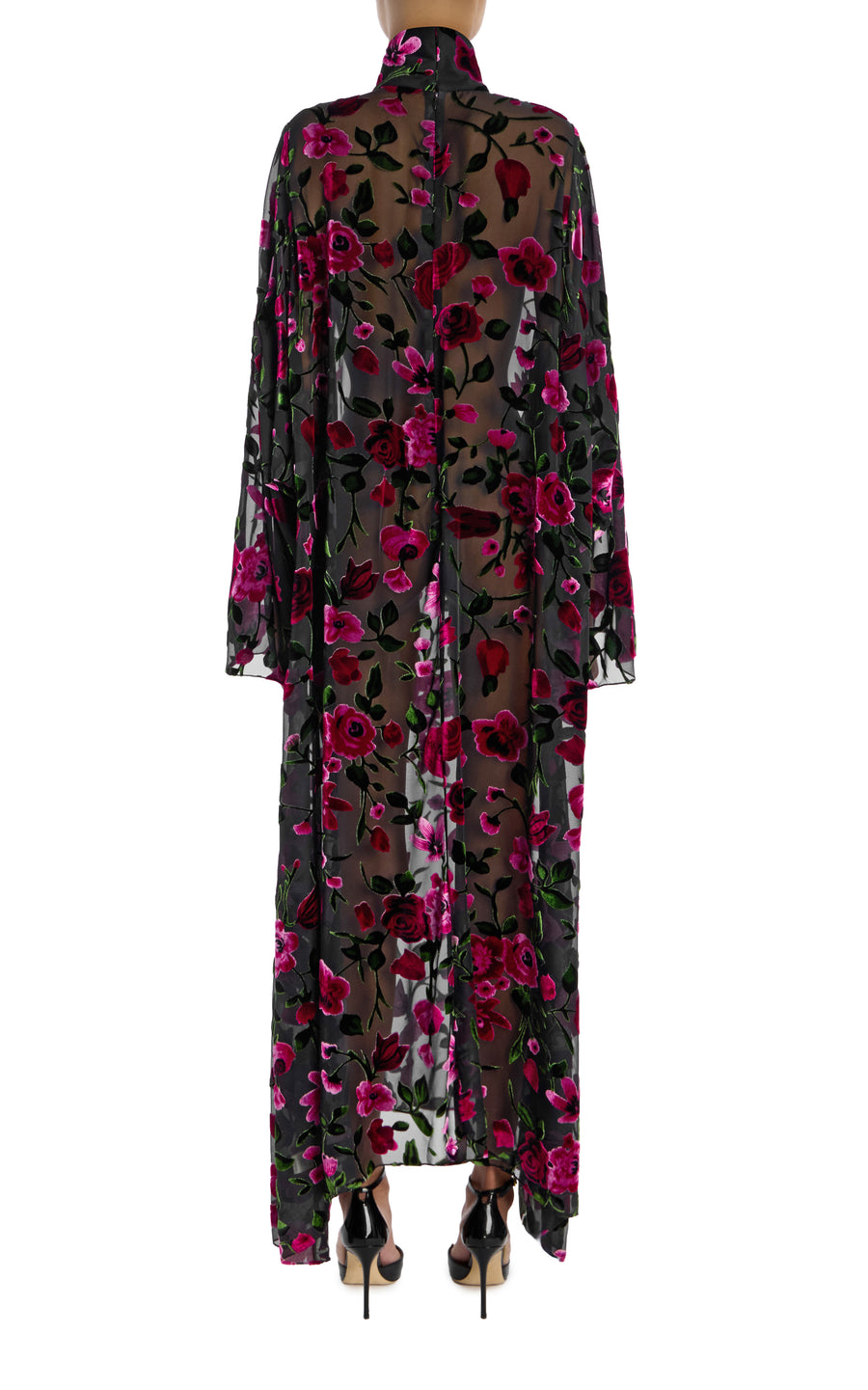 Floral Velvet Devoré Tunic Dress