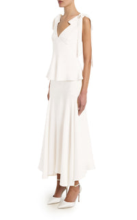 スカート Bed&Breakfast Silk Crape Skirt Off White Silk Crepe Bias Skirt – Rodarte