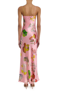 silk laundry mushroom dress Carrie Dress Magic Mushroom Dark Earth