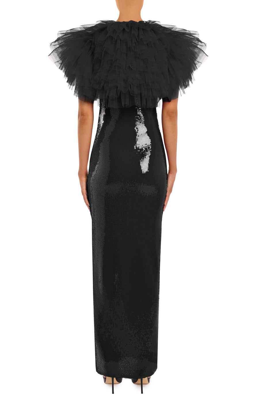 Black Tiered Tulle Bolero