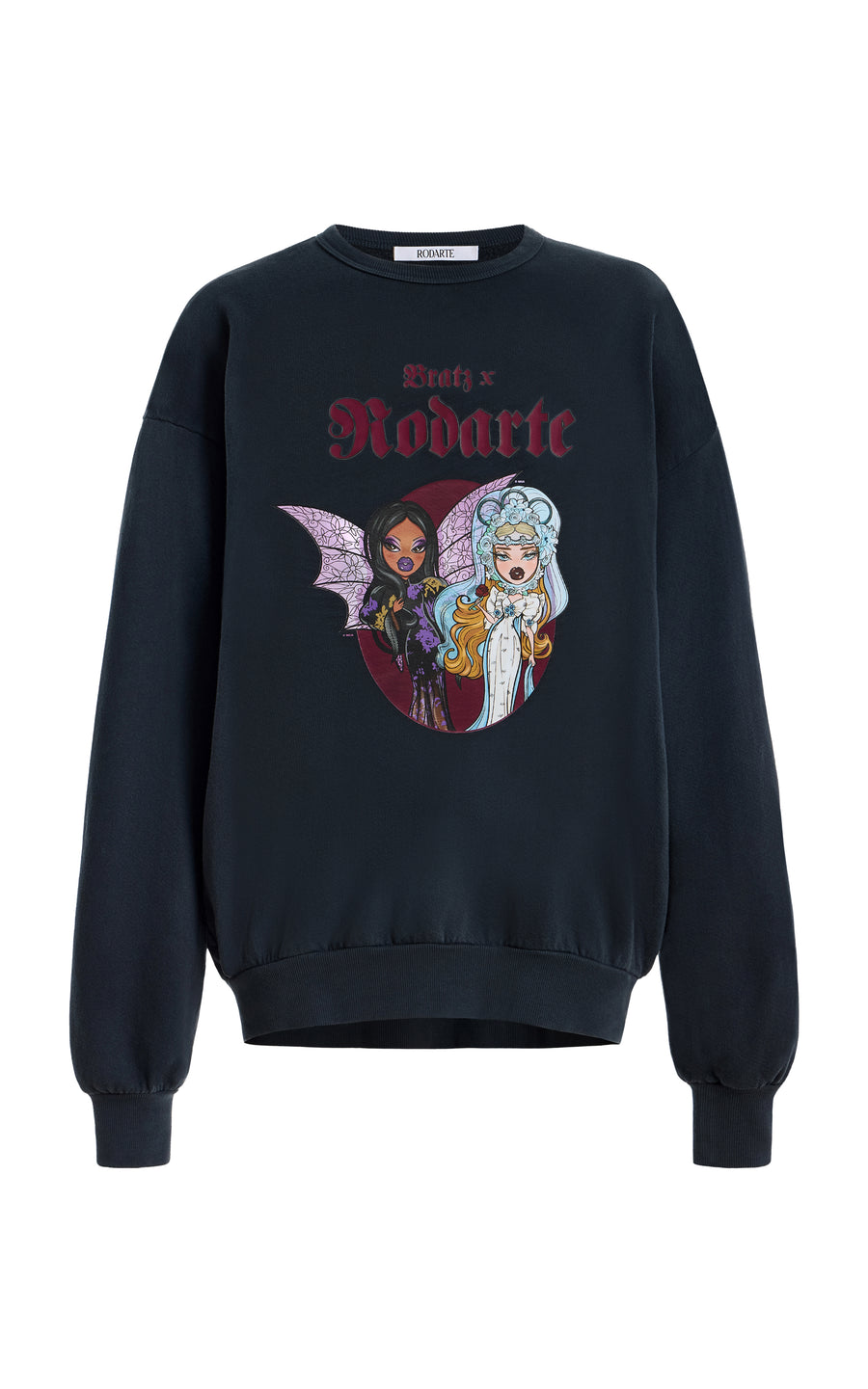 yxng bratz ベロア　トップス Bratz x Rodarte Cloe and Sasha Black Sweatshirt