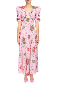 open lace back dress Floral Lace Dress With Ruffle Details