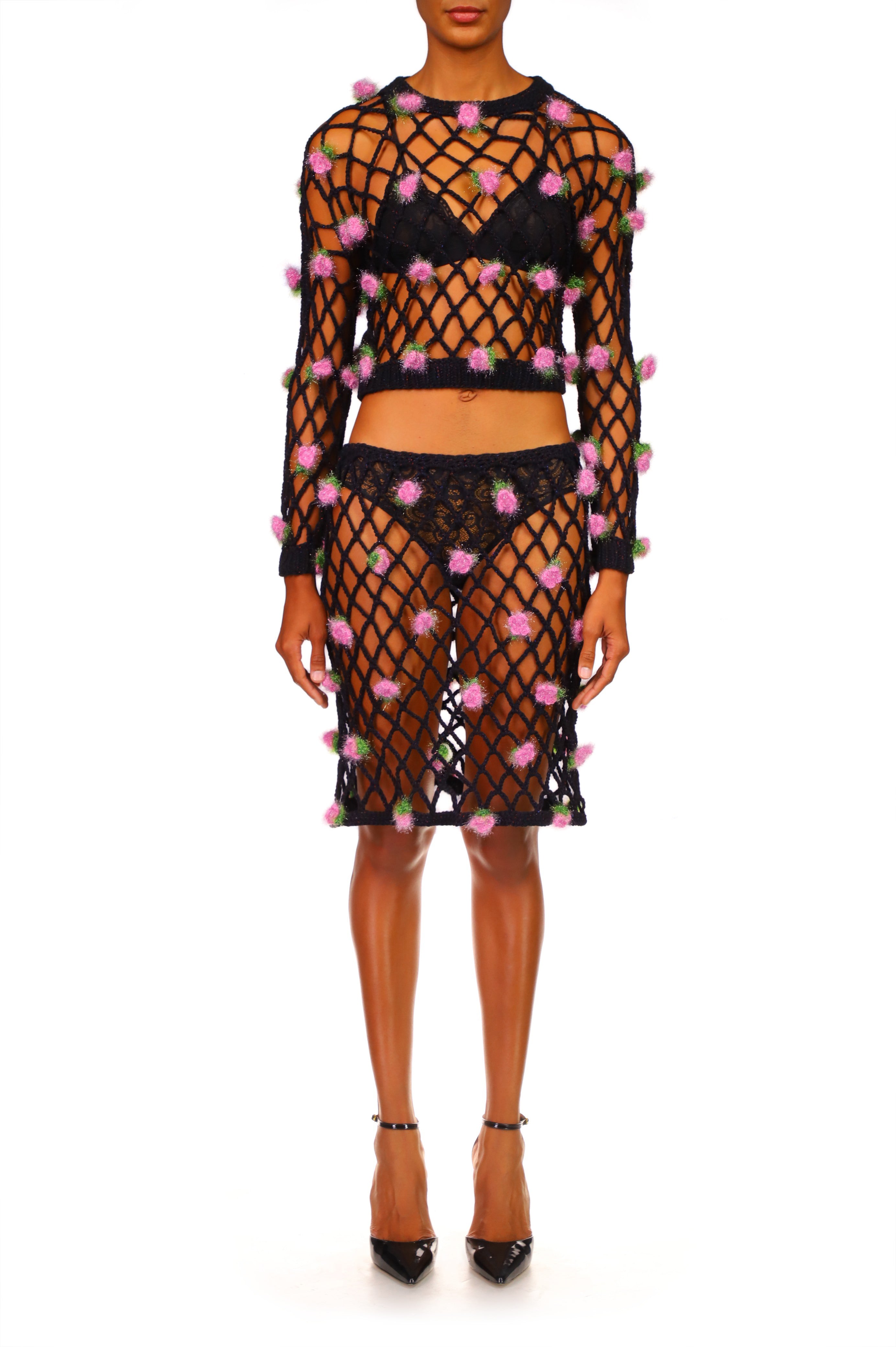 RODARTE 売れ筋商品|||ロダルタ Tシャツ トップス レディース Tops Black RODARTE TOPS – Rodarte