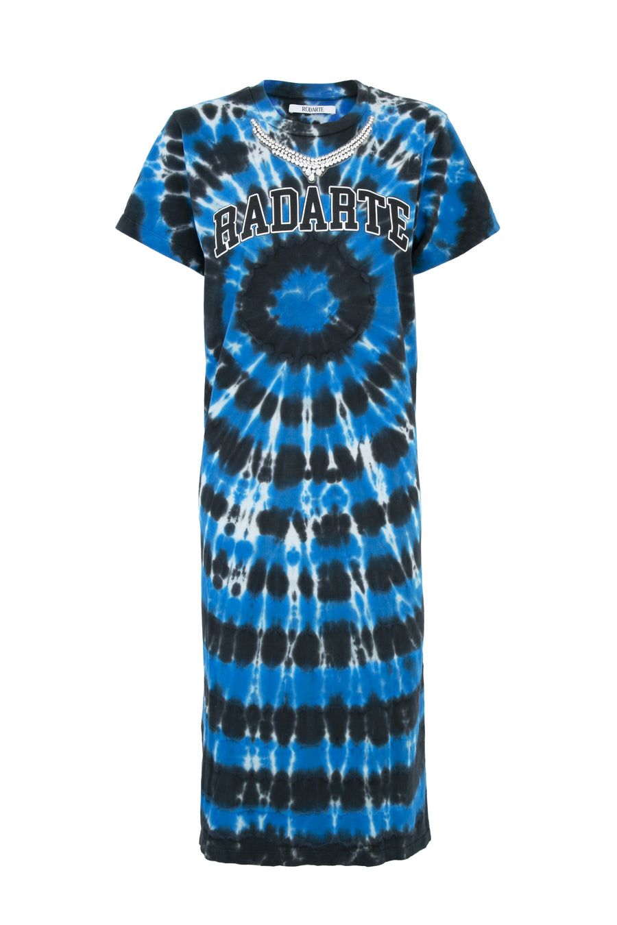 Tie Dye Radarte T-Shirt Dress with Rhinestone Detail Rodarte Tie Dye Radarte T-Shirt Dress with Rhinestone Detail Rodarte