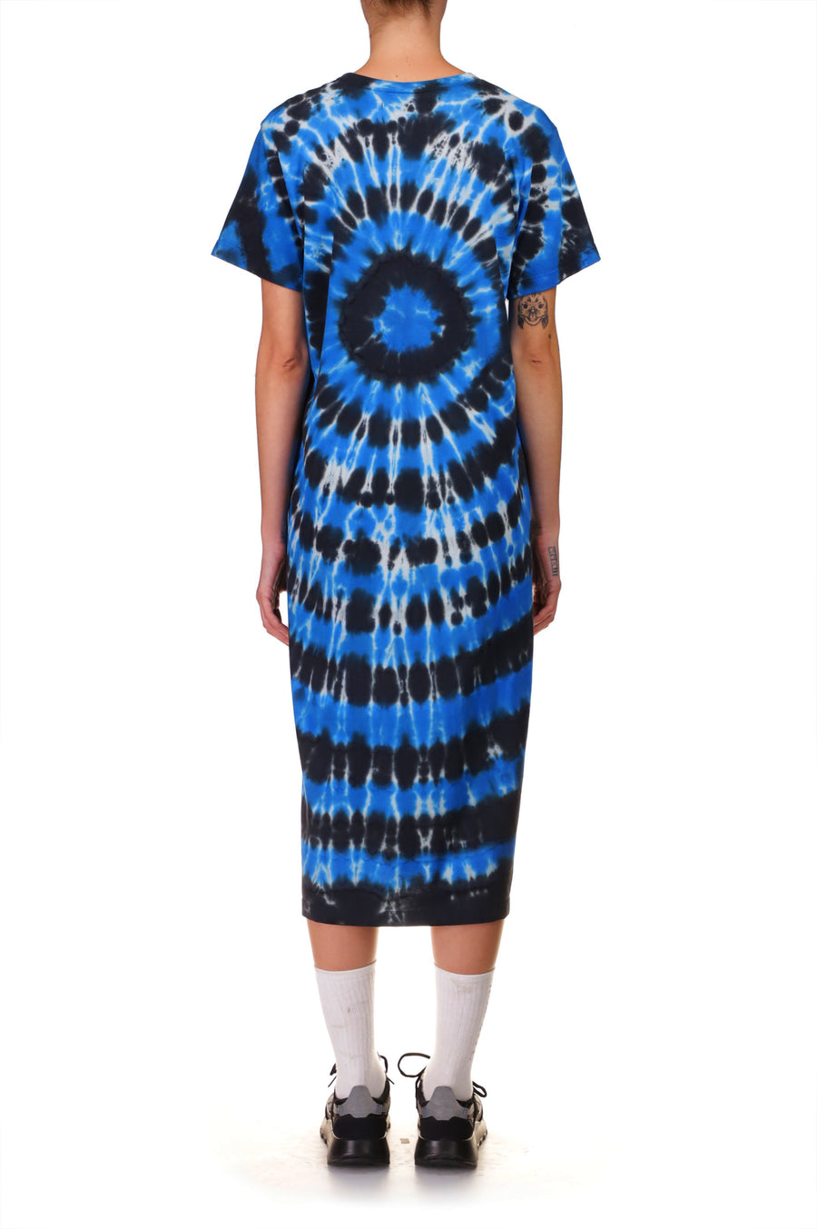 Tie Dye Radarte T-Shirt Dress with Rhinestone Detail – Rodarte Tie Dye Radarte T-Shirt Dress with Rhinestone Detail – Rodarte
