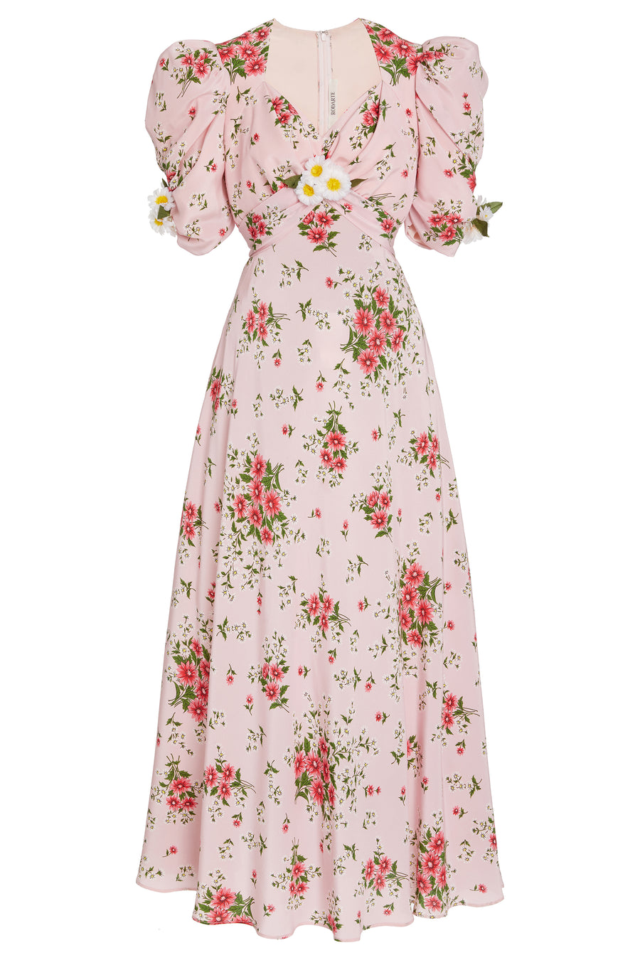 Pink Daisy Printed Silk Dress Rodarte Pink Daisy Printed Silk Dress Rodarte