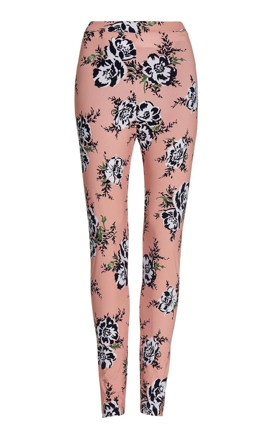 Peach Floral Stretch Legging