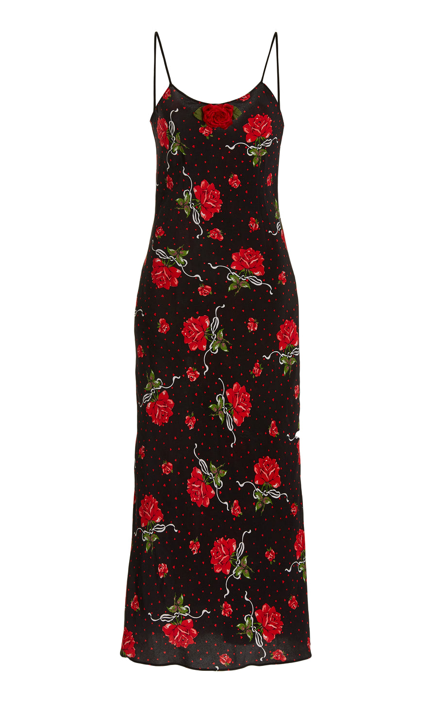 Rose Silk Slip Dress